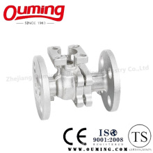 2 PC Split Body Flange Válvula de esfera flutuante